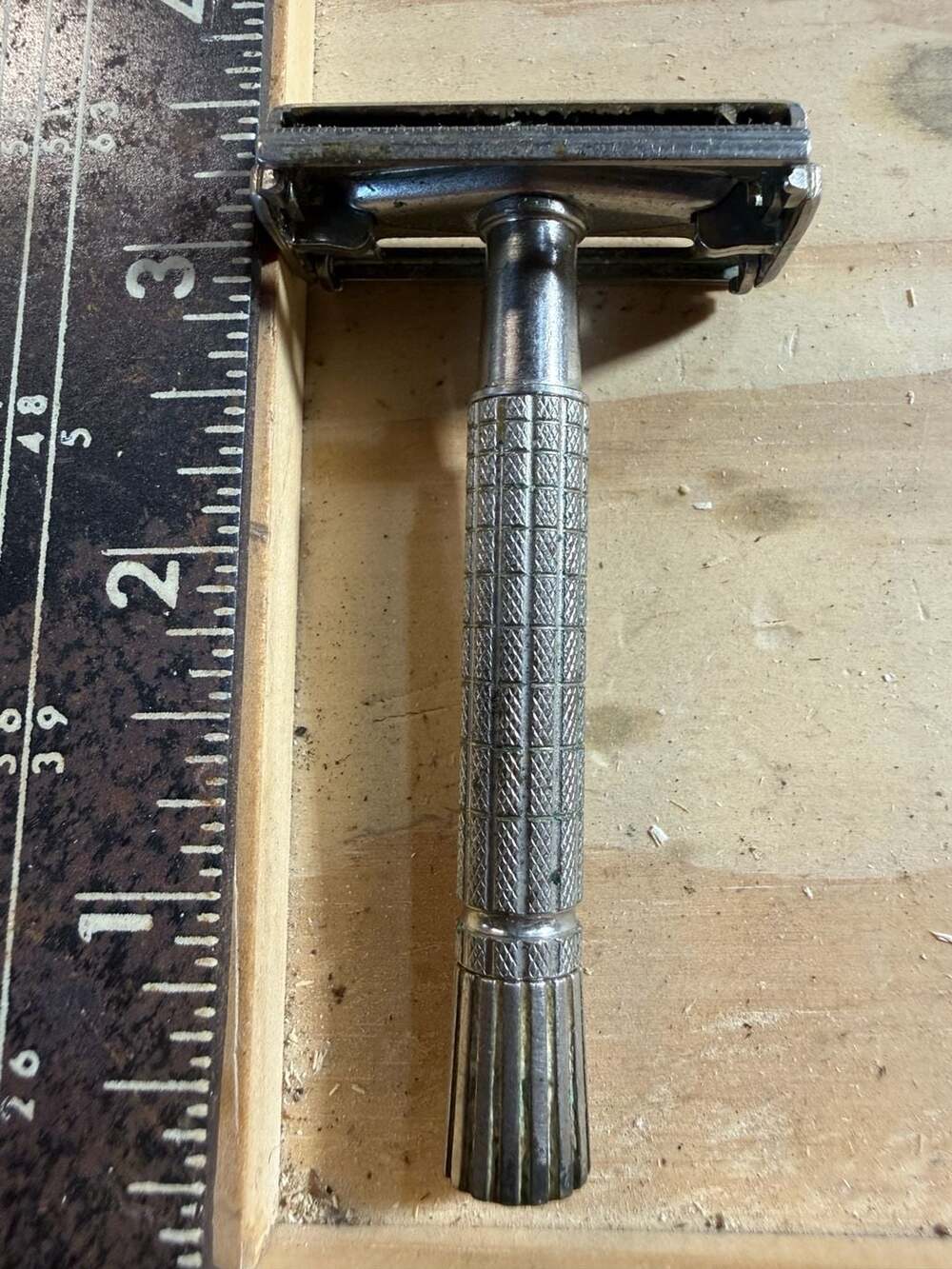 Vintage Gillette Flare Tip Super Speed Double Edge Safety Razor